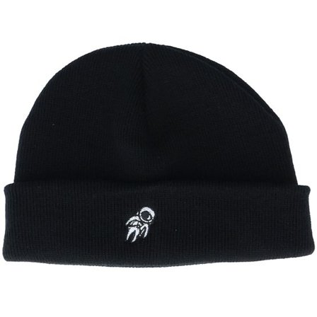 Iconic - Svart shortbeanie Beanie - Tiny Astronaut Black Short Beanie @ Hatstore