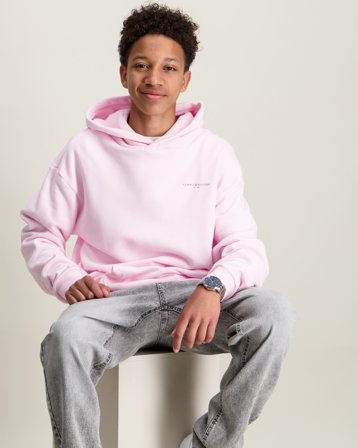 Tommy Hilfiger U MINI CORP LOGO HOODIE Roze Hoodies Jongens - Kids Brand Store