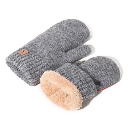 Dobbeltlagshandsker Plus Velvet Thickening Herrehandsker udendørs