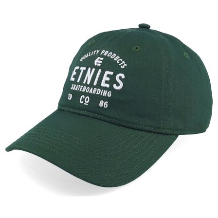 Etnies - Groen unconstructed Cap - Skate Co Hunter Green Dad Cap @ Hatstore