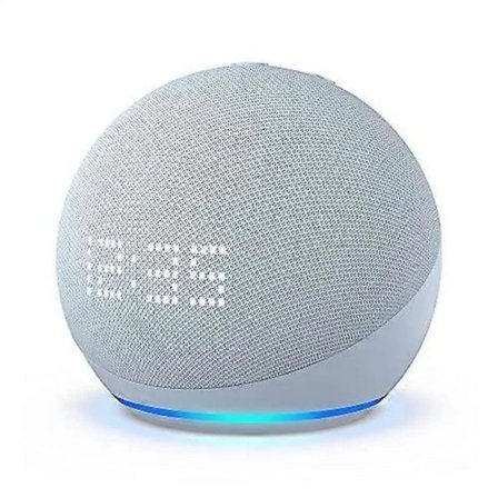Akryl Gjennomsiktig Etui Kompatibelt med 2019 Helt Nye Echo Dot (3. Gen) Smart Høyttaler med Klokke, Tak Veggfeste Høyttalerstativ Stabil 