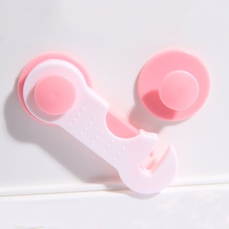 Rosa 12 stk Barnesikre Dører, Skaplåser og Sperrer, Magnetiske Barnesikringslåser Skaplås Skuff Flat Lås Brukt for Skuff [BR]