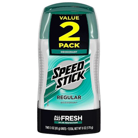 Speed Stick deodorant for menn, vanlig, 2 stk