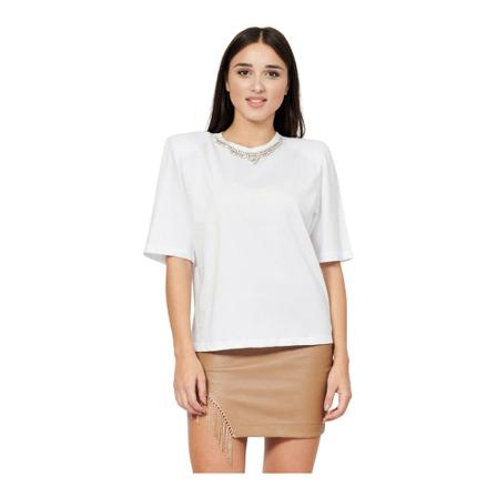 Giulia N Couture, T-Shirts Biały, Kobieta, Rozmiar: M