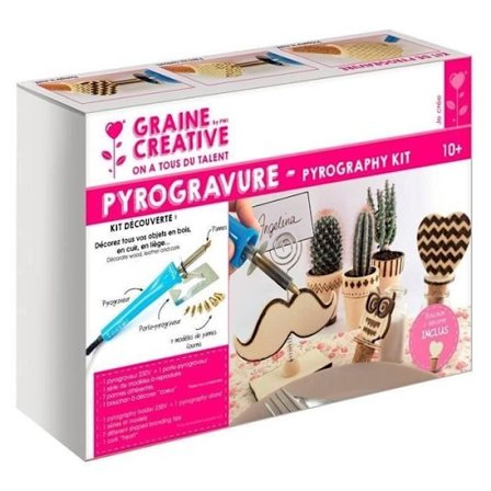 Pyrography discovery kit - Graine Créative - 7 tips + tilbehør