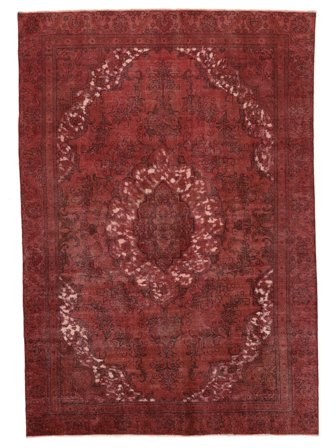 Håndknyttet Persisk Colored Vintage Teppe 270X388 Mørk Rød/Svart