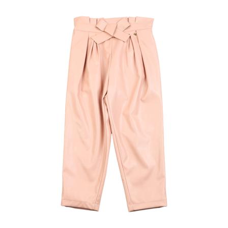 Elisabetta Franchi, Trousers Roze, Dames, Maat:M,leer