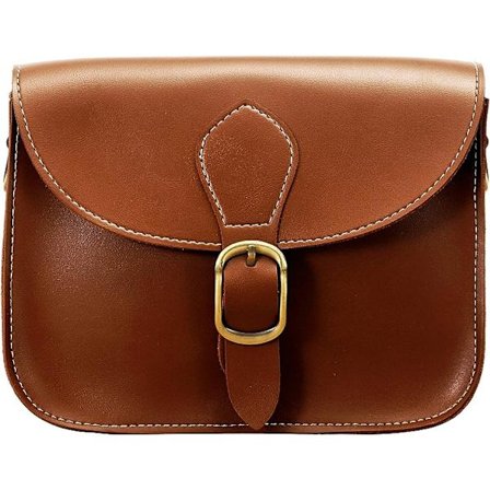 Crossbody Saddle Vegan Läder Väska Liten Retro Portfölj För Kvinnor