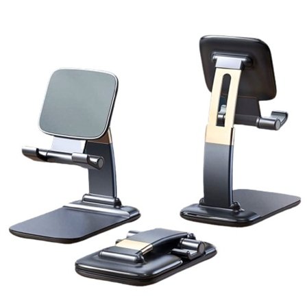 Sammenleggbar Metal Desktop Mobil Phone Stativ For iPad iPhone 13 X Smartphone Støtte