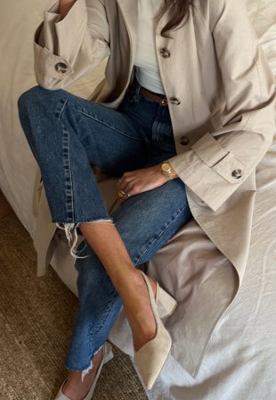 BUBBLEROOM CC Heeled Suede Sling Back Sko