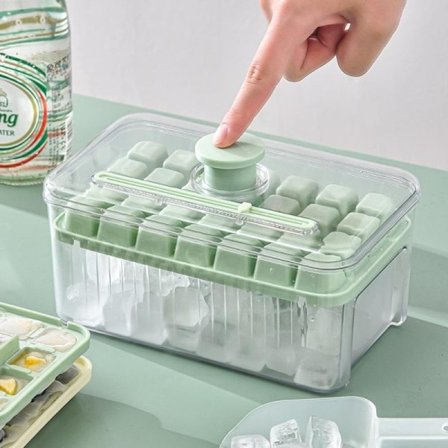 Form Hushåll Køleskab Isbakke Silikon i Grøn 19*11.5*10.5cm-Xin