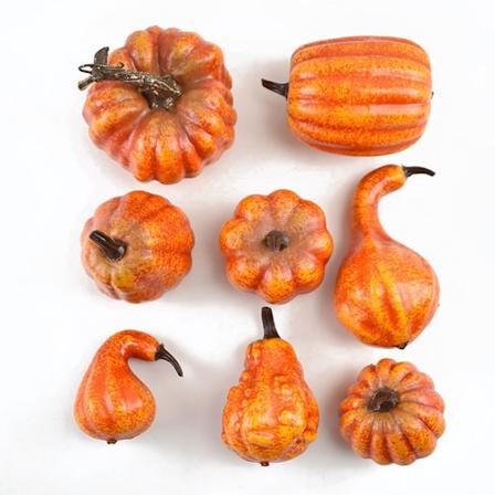 8 stk Halloween gresskar kunstige gresskar Festival dekor