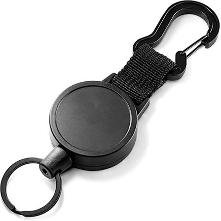 Nøkkelrull nøkkelring uttrekkbar, snor, skistativ