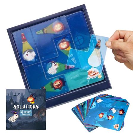 Børns Legetøjs Puslespil Halloween Monster Catcher Puslespil Lommelygte Spøgelsesjægere Spil Interaktivt Tænkebræt Legetøj, Halloween gaver