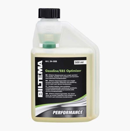 Biltema - Bensin/E85-tilsetning 500 ml - Rengjør Spredere og Ventiler, Øker Motorytelsen, Reduserer Forbruk