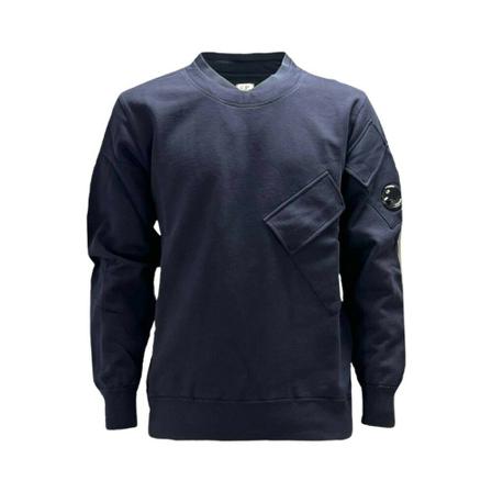 C.p. Company, Diagonal raised fleece jumper Blauw, Heren, Maat:XL