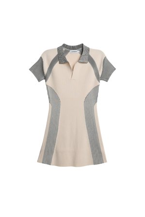 J.Lindeberg - Tala Contrast Rib Knit Dress - Fashion - Grey - Women - S