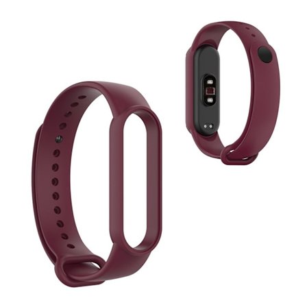 Xiaomi Mi Smart Band 6 / 5 blank silikone-urrem - Rødvin
