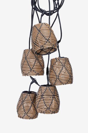 PR Home - Lyslenke Flex Out inkl. 5stk Lollo 18 cm - Natur - Lysslynger - Fra Homeroom