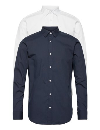 Jjjoe Shirt Ls 2 Pack Blue Jack & J S