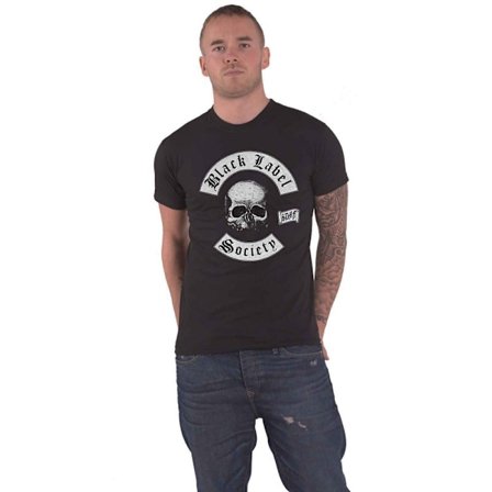 Black Label Society Unisex Skull Logo T-shirt L Svart/Vit