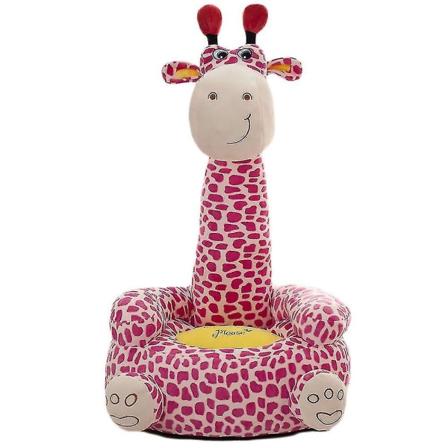 Regenboghorn Plyschdjursoffa för Barn, Joying-giraff, Rosa