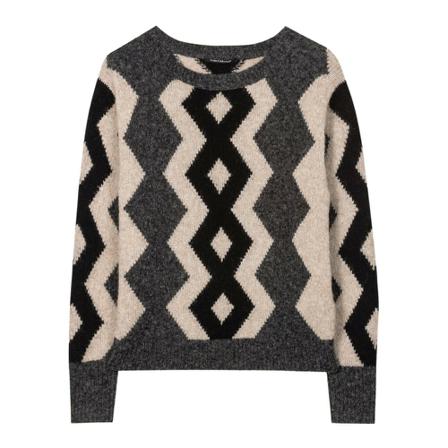 Luisa Cerano, Round-neck Knitwear Grijs, Dames, Maat:S