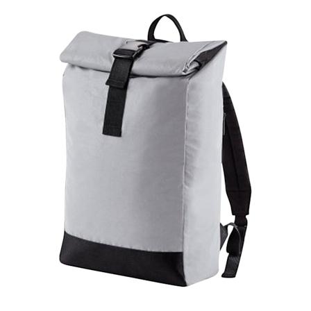 Bagbase Reflekterande Roll Top Ryggsäck One Size Silver Reflekterande Silver Reflective One Size