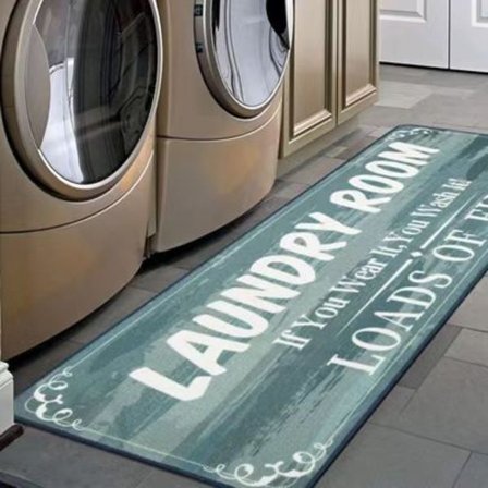Sklisikker gulvmatte vaskerom dørmatte selvbetjening