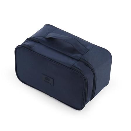 Rejsepakning Firkantet Undertøj Organizer Tøjtaske Bagagekapacitet Synlig Mesh Vandtæt Navy