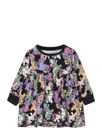 Nmfaima Mlp Ls Swe Dress Bru Vde Patterned Name It