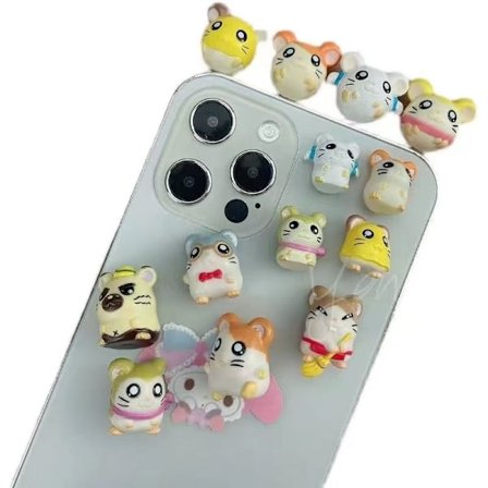 Ny sød Japan Anime Hamtaro Bijou Kælder Hamster House Series Figur Model Legetøj med 12 STK Dukkesæt Børn Børn Gaver