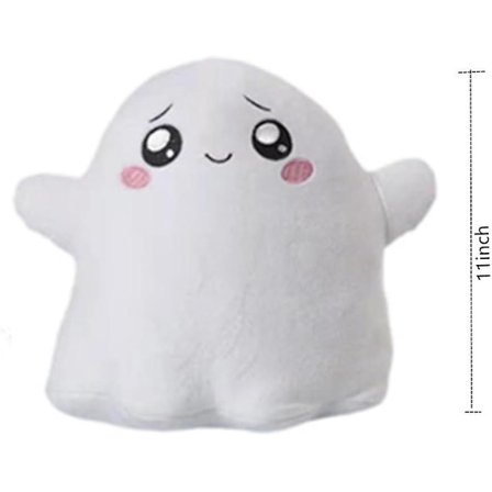 Glow In The Dark Ghosty Plyschleksak, Glow In The Dark Ghost Plyschkudde, Söt Cartoon Ghosty Plyschleksak, Julgåva Till Barn