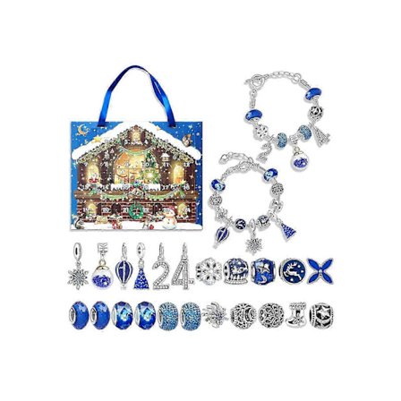 24 dagers julekalender nedtellingskalender overraskelsesboks DIY armbåndsett