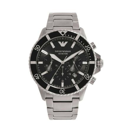 Emporio Armani - Klockor - Grå - Herr - Storlek: One Size, Herr, Storlek: ONE SIZE