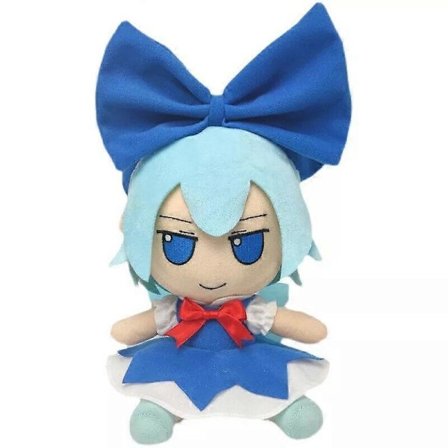 TouHou Project Fumo Fumo Cirno Plussjedokke 20cm Fylt Lekegave Anime Plushie UK