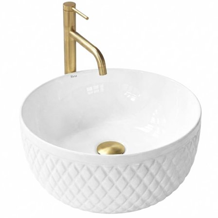 Pöytätason pesuallas Rea Galaxy Valkoinen 40X40X16,5CM