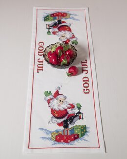 Broderikit Løber God Jul - Svarta Fåret