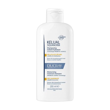 Ducray Kelual Squanorm Shampoo for Dry Dandruff 200 ml, Hår, Shampoo, Skælshampoo