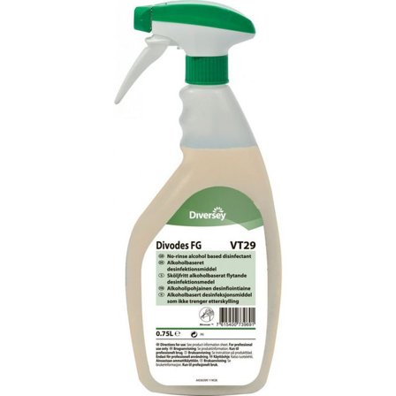 DIVERSEY Ytdesinfektion Divodes 750ml - Lyreco - Städ och hygien - Desinfektionsmedel - Ytdesinfektion