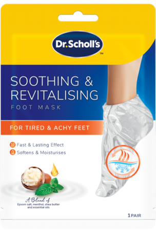 Dr. Scholl’s Soothing & Revitalising fotmaske 1 par