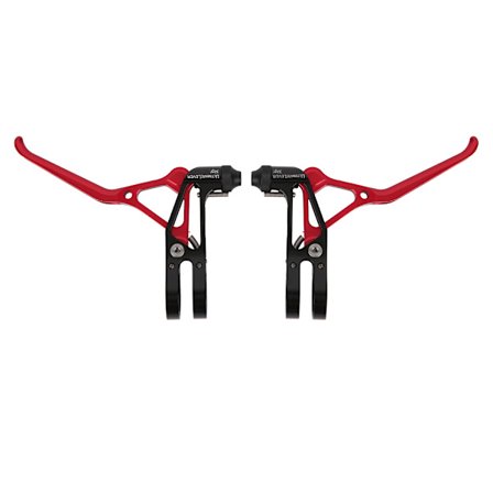 Mountainbike Bromshandtag Cykel Aluminiumlegering Bromsspak Handtag Justerbar Svart Röd