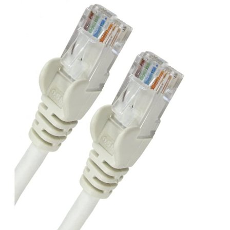 15m Hvidt Cat6 Netværkskabel (100% Kobbertråd) - Rj45 - Ethernet - Patch - Lan - 10/100/1000 - Gigabit