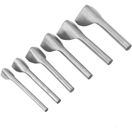 6 kpl/sarja V-muotoinen nahkatyöstöleikkuri V-muotoinen lävistysvyön pää