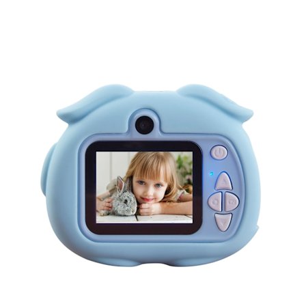 Børne Kamera 20MP Digitalt Videokamera til Børn, Legetøjskamera med 2,0 Tommer IPS-skærm, med 32G TF-kort, til 3~12-årige piger (Blå)