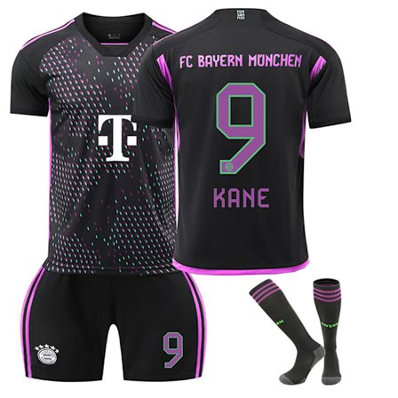 Fotballdrakt Barn Junior Bayern Kame #9 Fotballdraktsett Hjemmekamp Barn Gutter Drakt Treningsdrakt+Shorts+Sokker