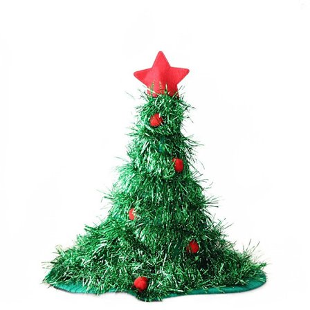 Juletrehatt Juledekorasjoner Ikke-vevd regnsilke Julehatt Festutstyr Kle opp Julehatt