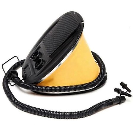 3L Fotpumpe, Oppblåsbar Ballong, Badering, Kajakk Fotpumpe, Gul, 22.2*16cm