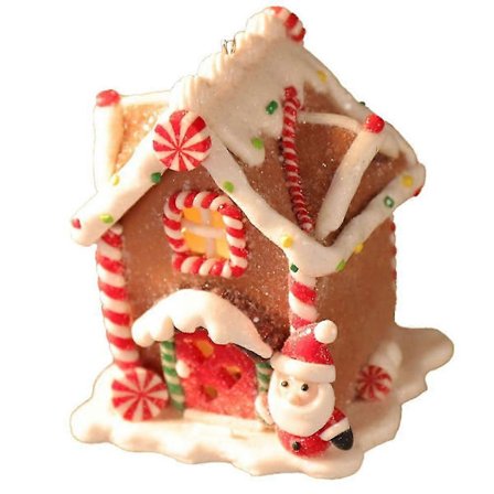 Julscen Radhus, LED-belysta Julbyggnader, Julglödande Litet Hus F