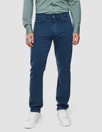 Shaping New Tomorrow - Classic 5-Pocket Pants - Navy - Slim Fit - Herre - Størrelse 30/28